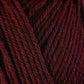 Close up on dark red ball of Berroco Ultra Wool yarn.