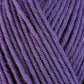 Close up on purple ball of Berroco Ultra Wool yarn.