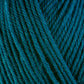 Close up on deep teal ball of Berroco Ultra Wool yarn.