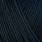 Close up on dark navy ball of Berroco Ultra Wool yarn.